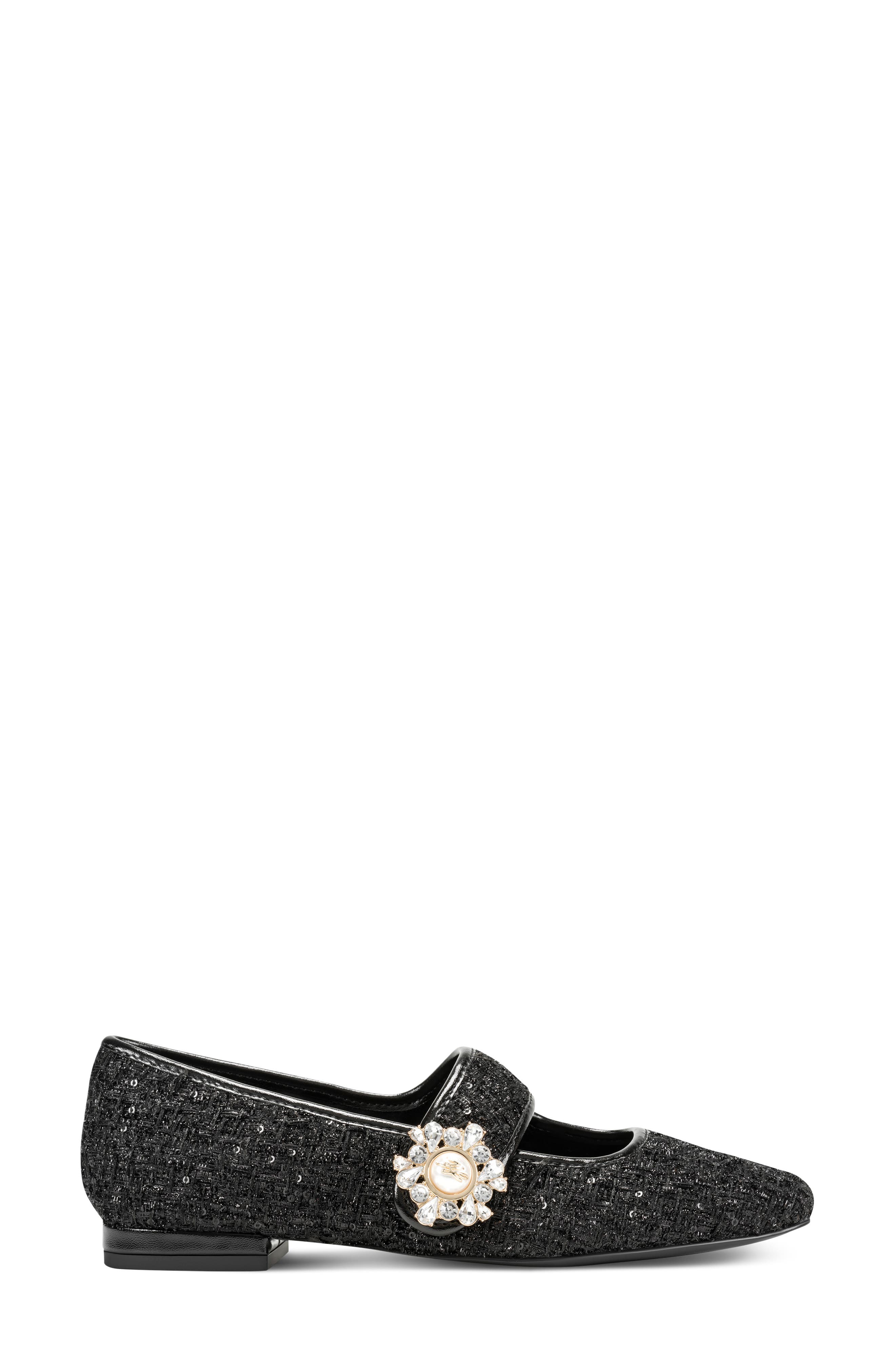 Sabelle Mary Jane Ballet Flat, Alternate, color, BLACK