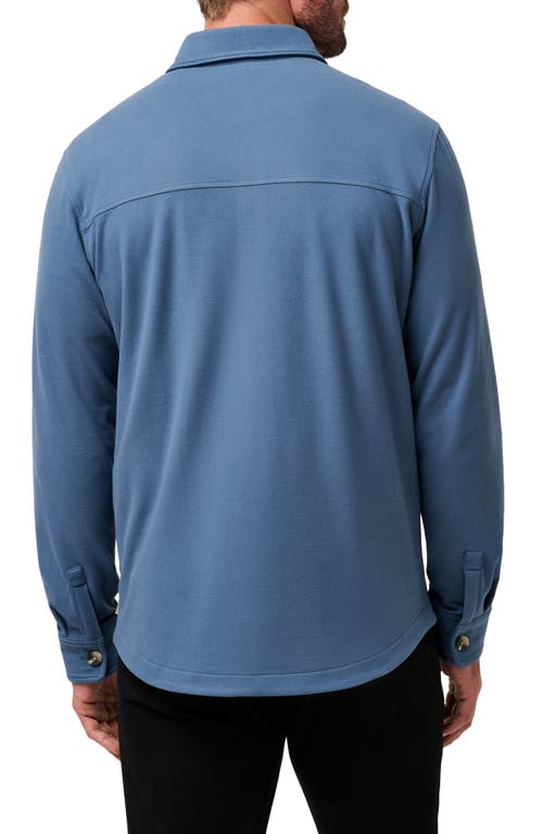 Travismathew Polar Fleece Shirt Jacket In Blue