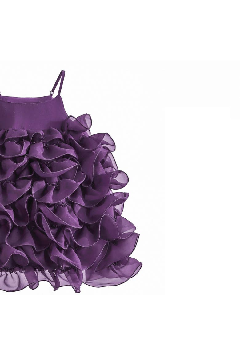 Vionara Ruffle Dress, Alternate, color, Purple