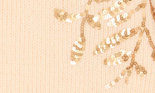 Nicole Miller Sequin Embellished Sweater In Neutral