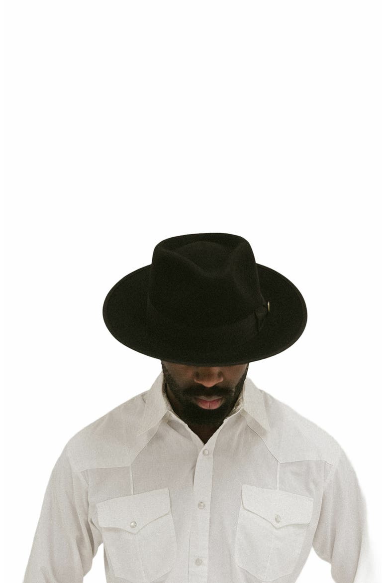 Waterloo Fedora, Alternate, color, Black