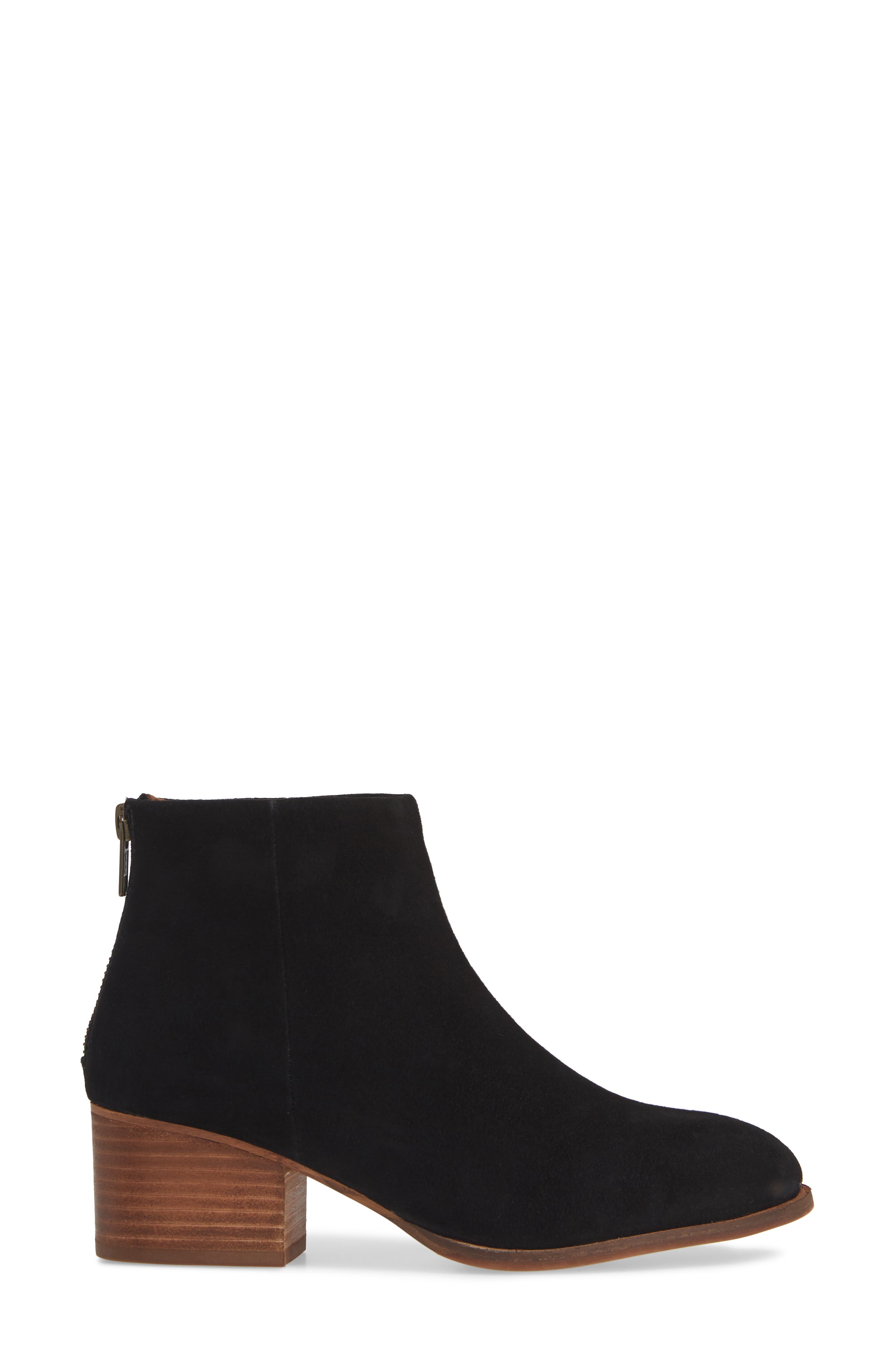 Floodplain Block Heel Bootie, Alternate, color, BLACK SUEDE