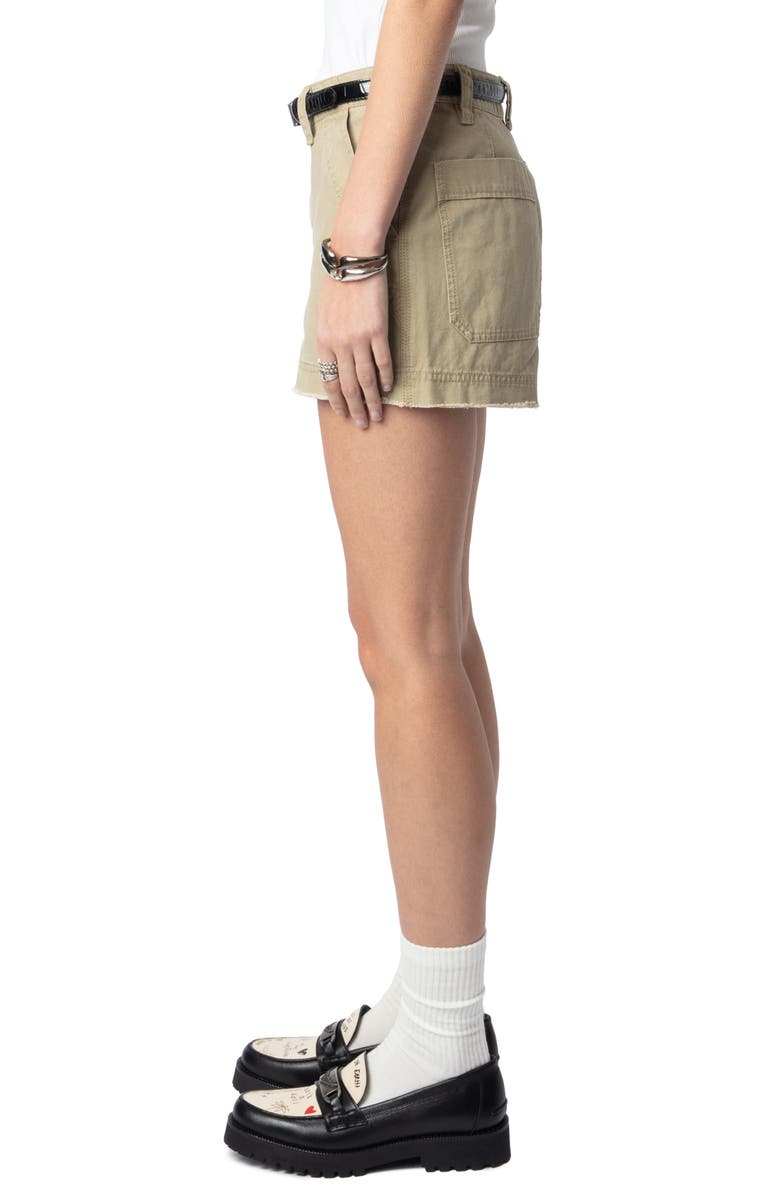 Zadig & Voltaire Sparky Cotton Shorts, Alternate, color,