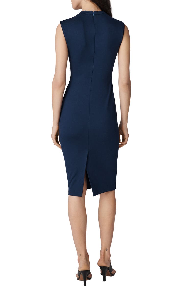 DVF Darrius Stretch Jersey Dress, Alternate, color, Classic Navy