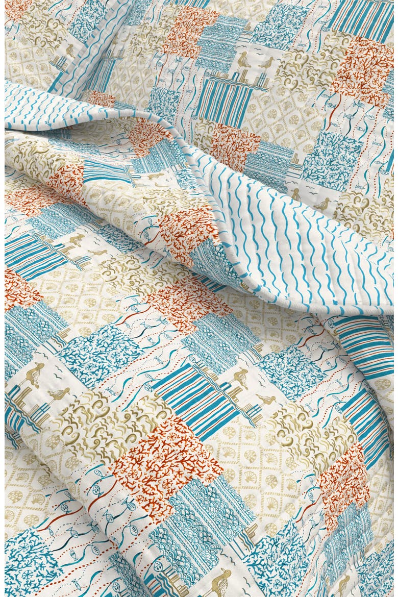 Coastal Patchwork Quilt Set, Alternate, color, COASTAL PATCHWORK
