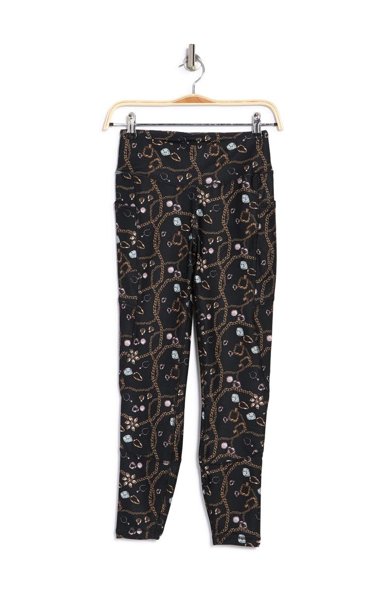 X by Gottex Core High Waist Side Pocket Leggings, Alternate, color, 