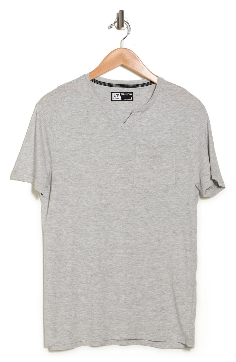 XRAY Notch Neck Pocket T-Shirt, Alternate, color, Grey