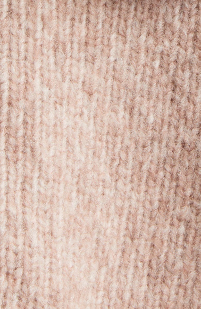 Aisling Camps Hooded Wool Blend Dickie, Alternate, color, Mauve Melange