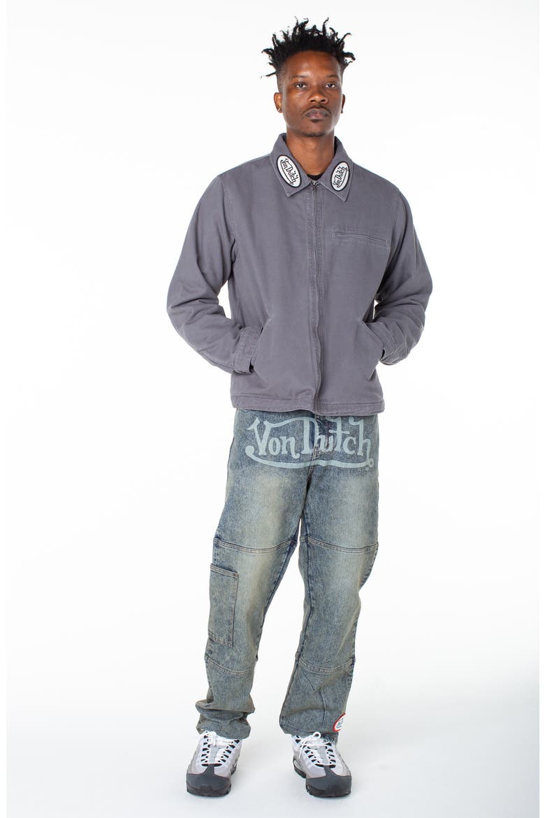 East Patch Collar Quilted Worker Jacket, Alternate, color, Wisp Tone