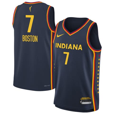 Youth Nike Aliyah Boston Navy Indiana Fever Explorer Swingman Jersey