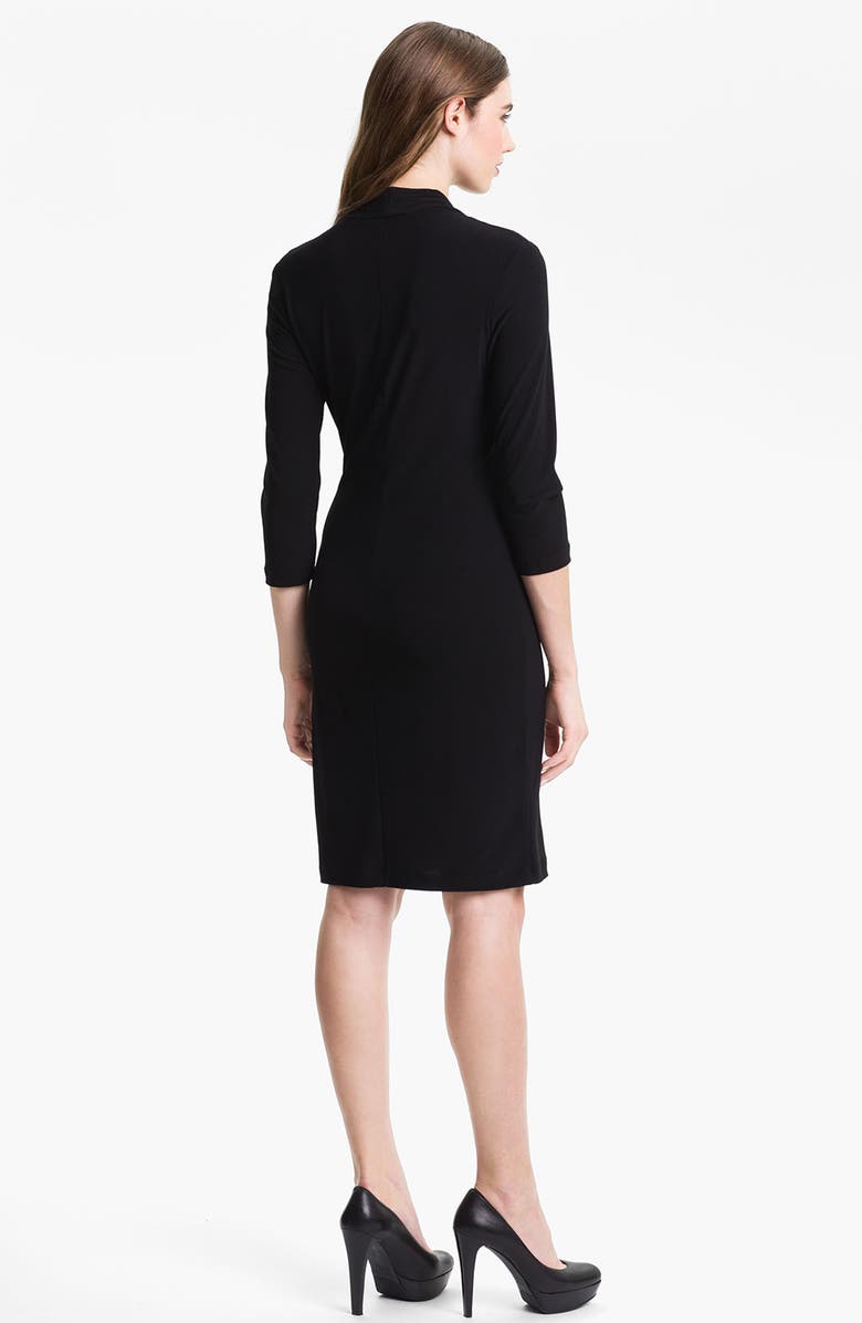 Alex & Ava Pleated Faux Wrap Dress, Alternate, color, 