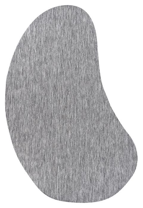 Evan Modern Rustic Organic Curve Indoor/Outdoor Shaped Area Rug