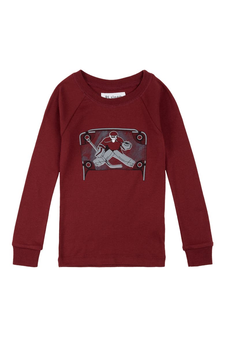 Kids' 4-Piece Pajamas, Alternate, color, HOCKEY