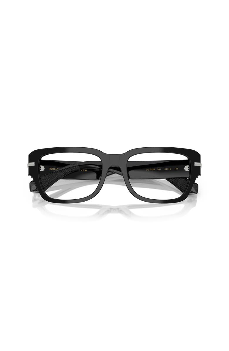 Dolce&Gabbana 54mm Square optical glasses, Alternate, color, Black