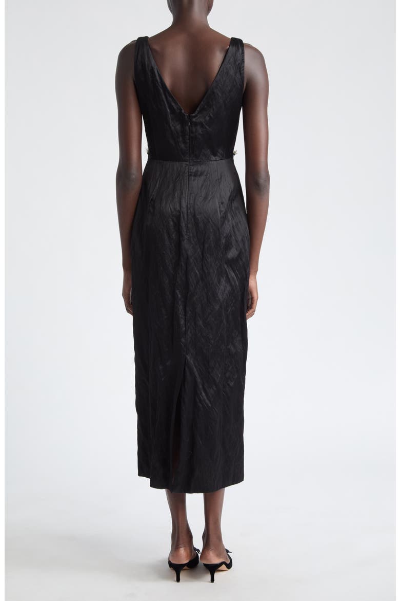 Historic Jacquard Midi Dress, Alternate, color, BLACK/ MULTI