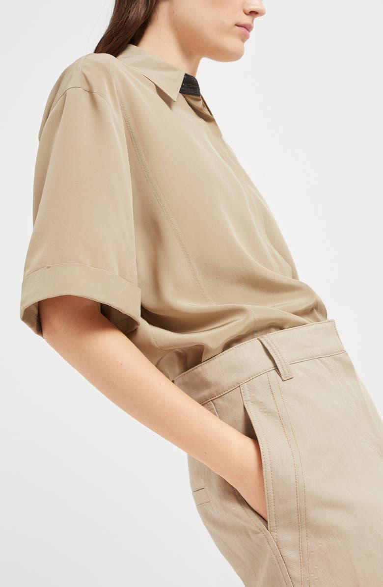 Brunello Cucinelli Ergonomic Loose trousers, Alternate, color, 