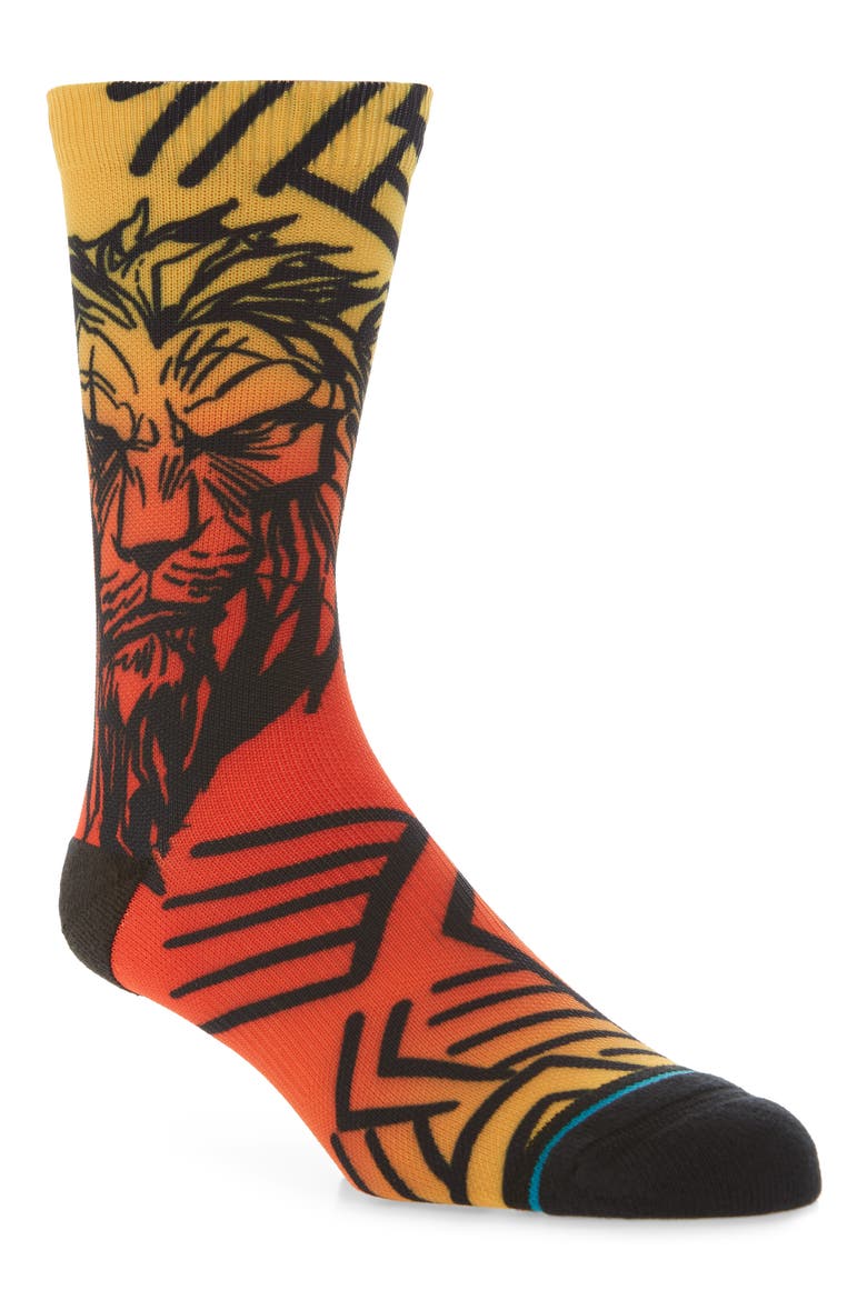 Disney Scar Socks, Main, color, BLACK