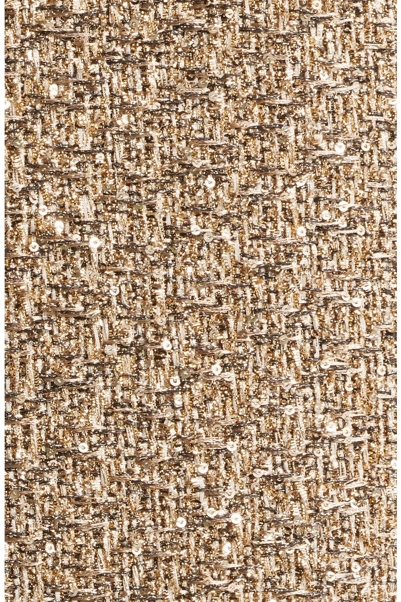 The Ramy Metallic Tweed Jacket, Alternate, color, GOLD