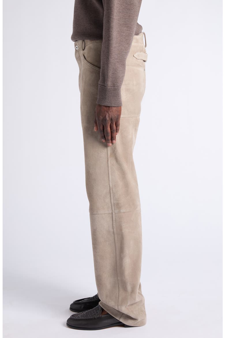 Suede Wide Leg Trousers, Alternate, color, 1796 GREY SEAL