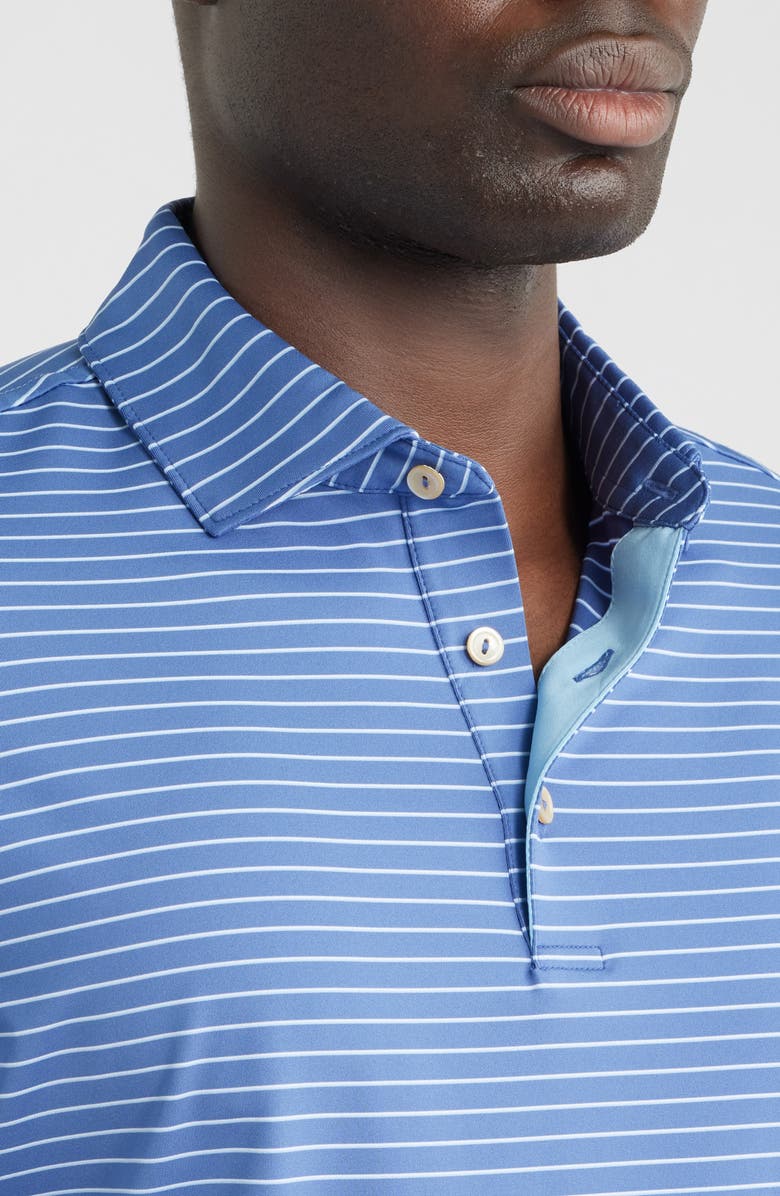 Peter Millar Winston Summer Comfort Performance Jersey Polo, Alternate, color, Bali Blue