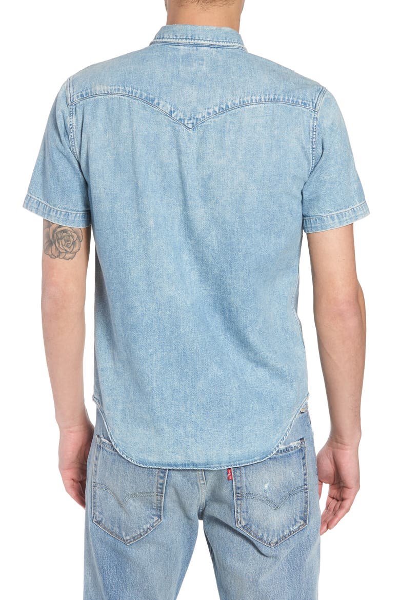 Levi's® Barstow Western Shirt, Alternate, color, LIGHT WEIGHT MARBLED DENIM