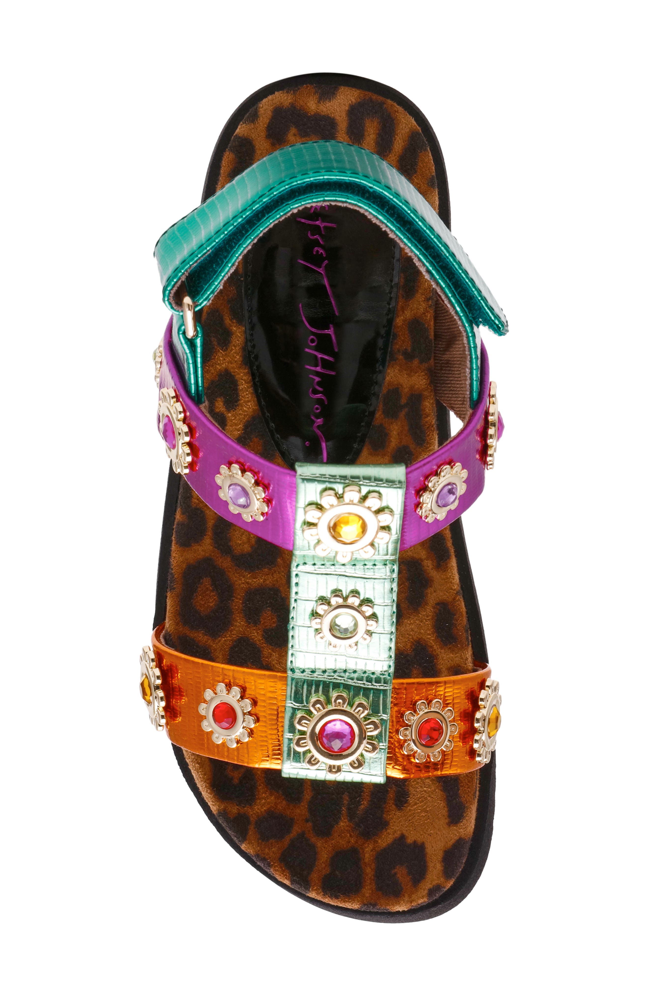 Betsey Johnson Kids' Madox Sandal, Alternate, color, Metallic Multi