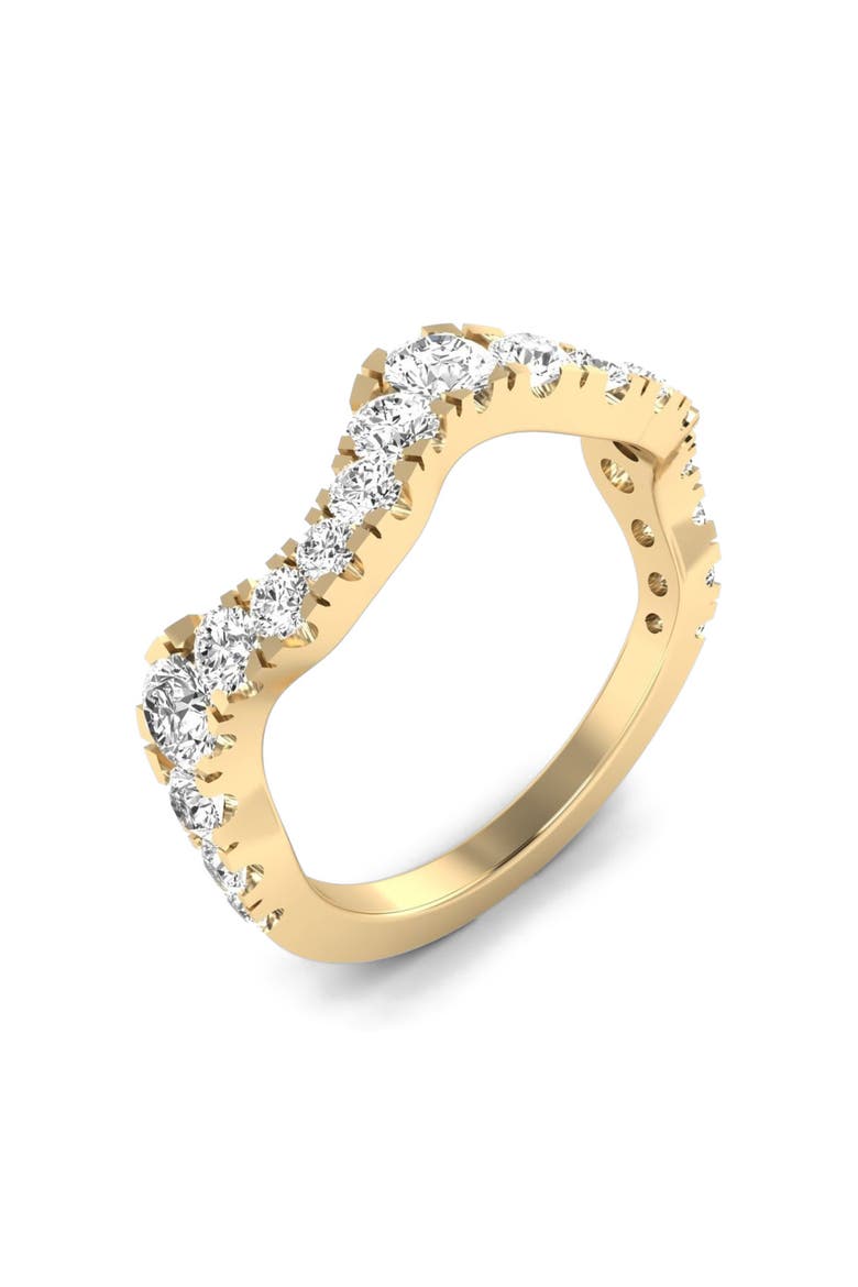 Wave Lab Diamond Band in 14K, Alternate, color, Yellow Gold