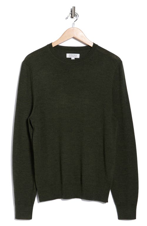 Nordstrom Washable Cashmere Crewneck Sweater In Green