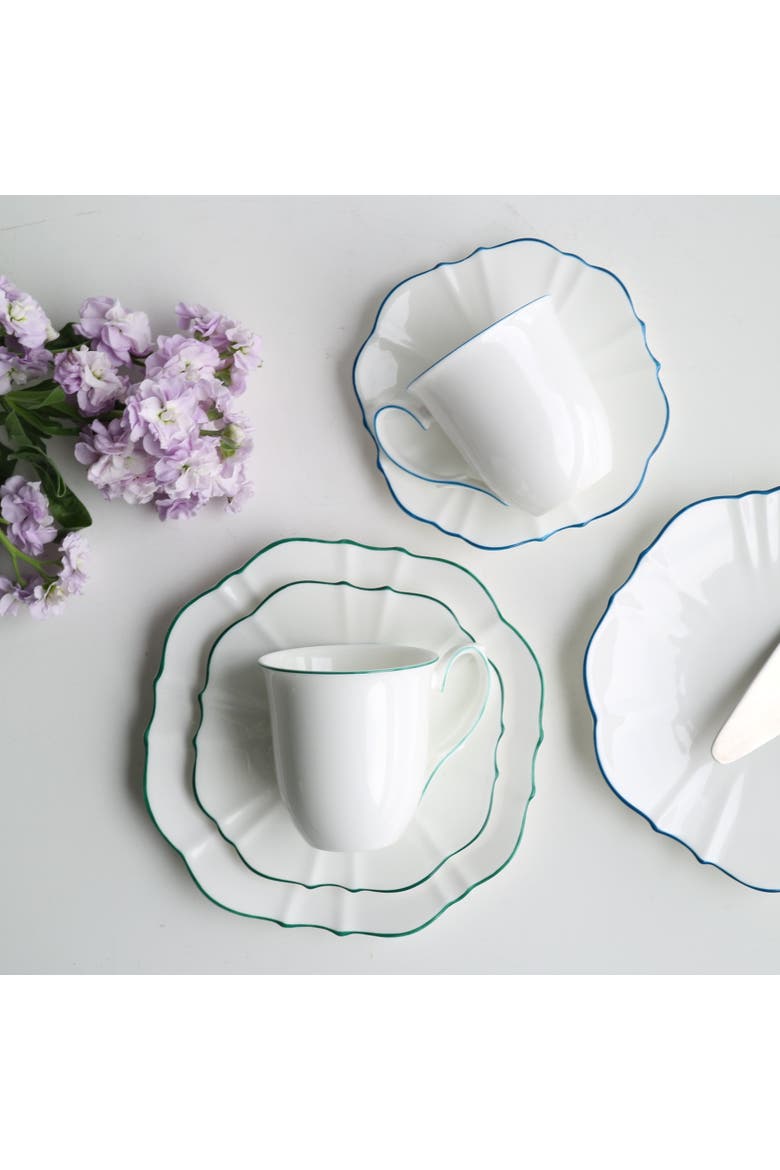 Amelie Bread & Butter Plate, Alternate, color, Forest Green
