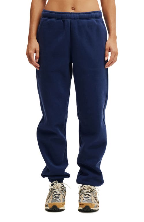 Cotton On Body Active Plush Essential Gym Trackpant In Blue
