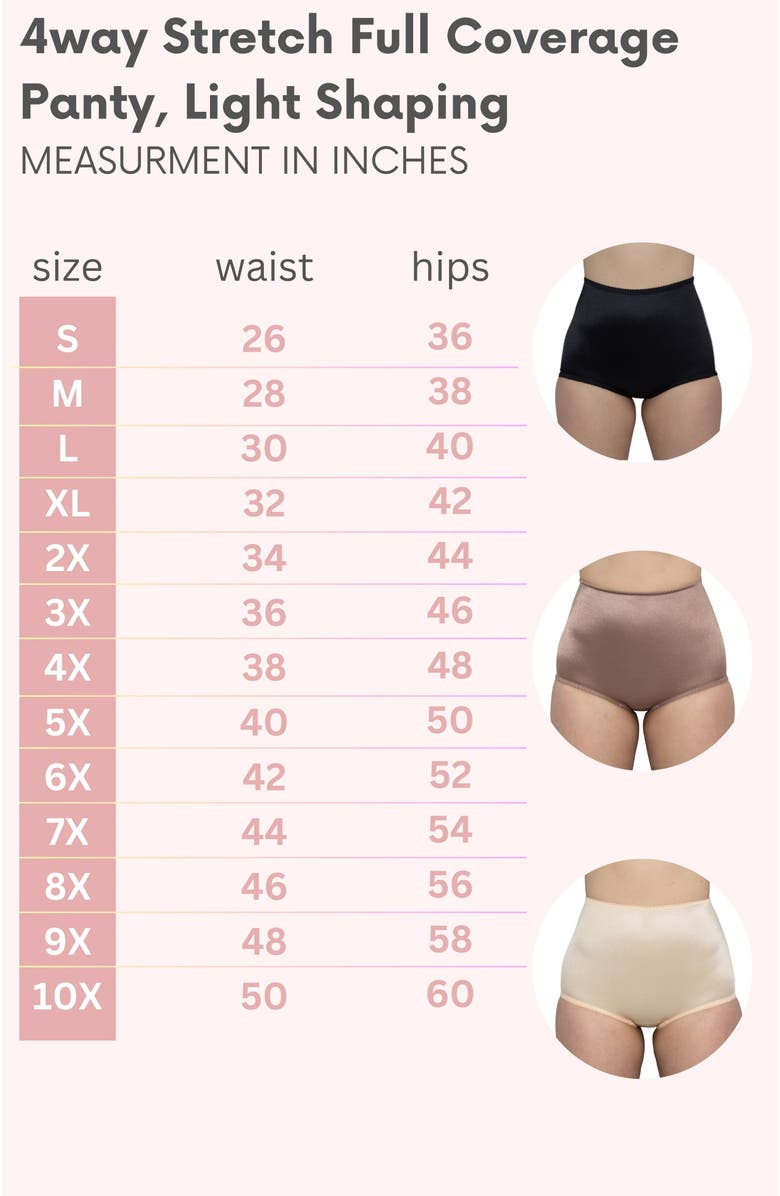 Rago 4-way Stretch Full Coverage Panty, Alternate, color, Black