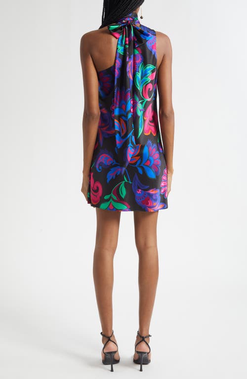Ramy Brook Dolly Asymmetric Stretch Silk Minidress In Multi