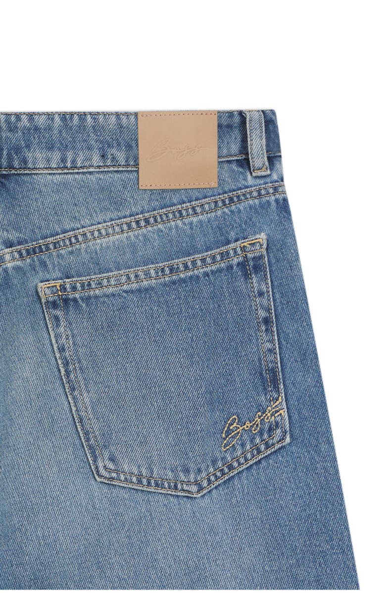 BOSS Orange Ada High Waist Wide Leg Jeans, Alternate, color, Open Blue