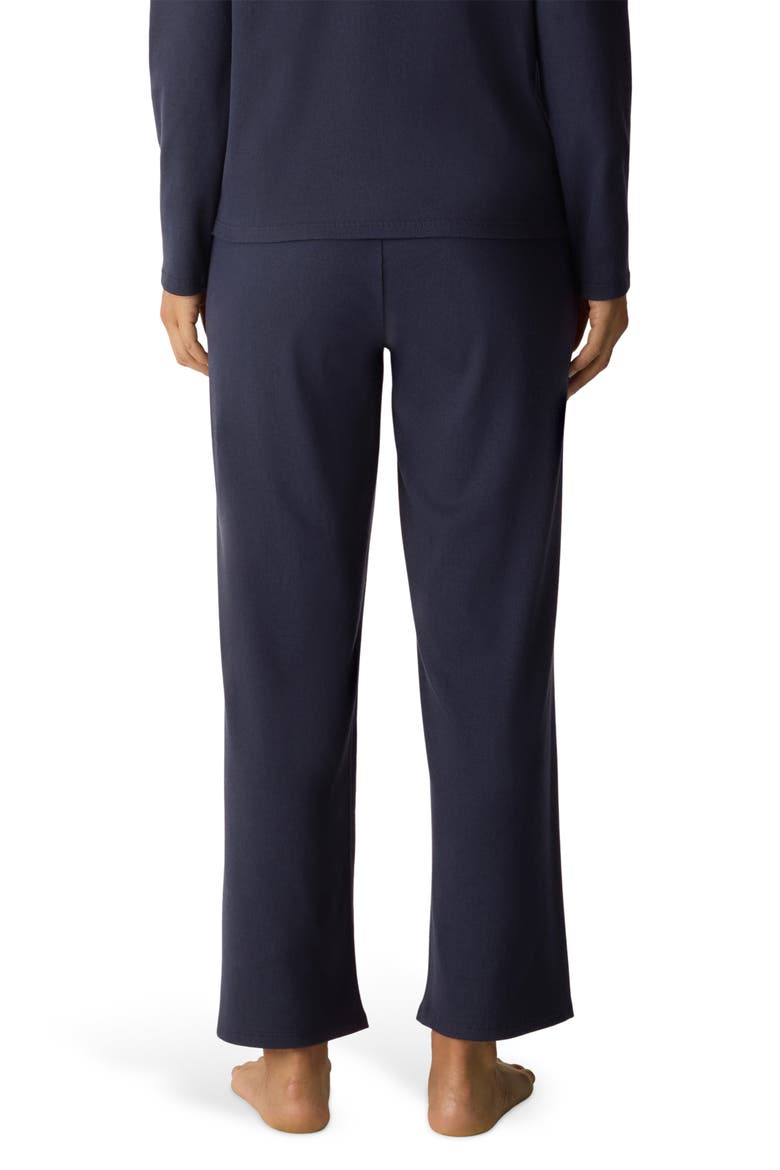 Organic Cotton Wide Leg Lounge Pants, Alternate, color, INK