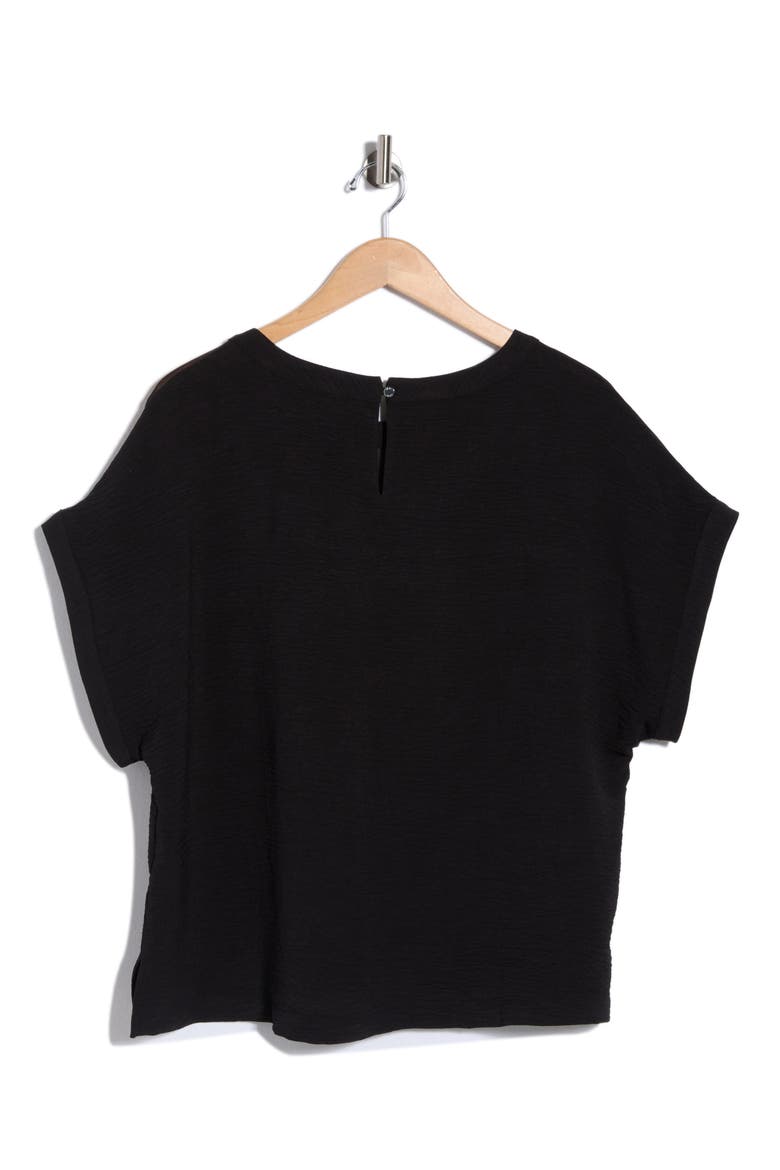 Washer Chiffon Top, Alternate, color, BLACK
