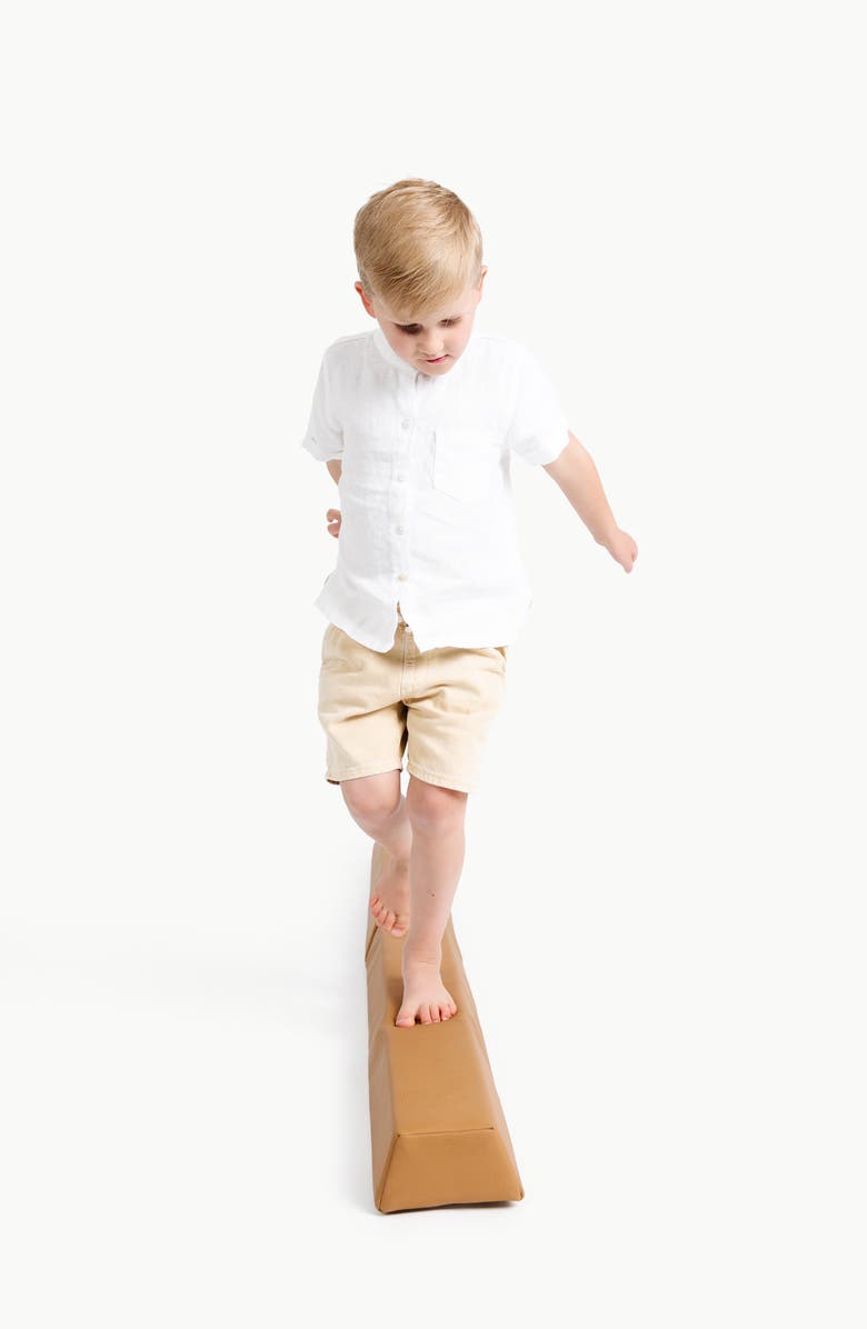 GATHRE Faux Leather Balance Beam, Alternate, color, Camel