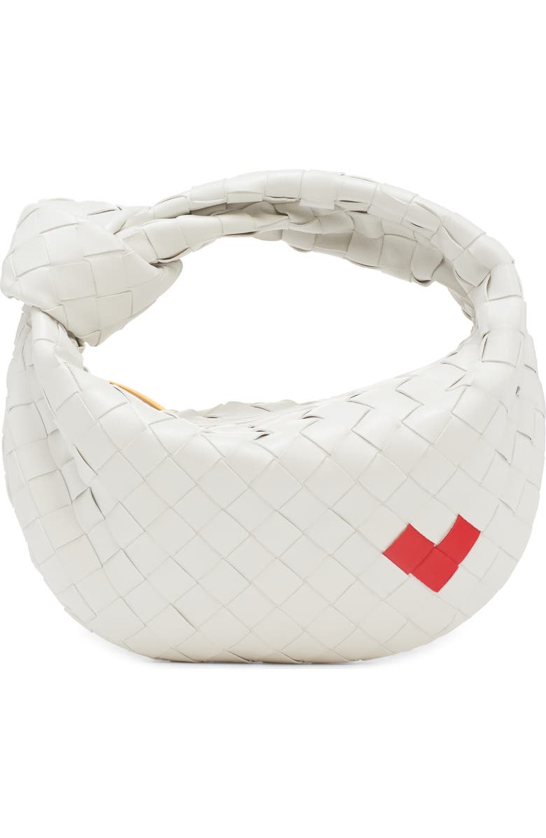 Bottega Veneta Mini Jodie Heart Intrecciato Leather Hobo Bag, Main, color,