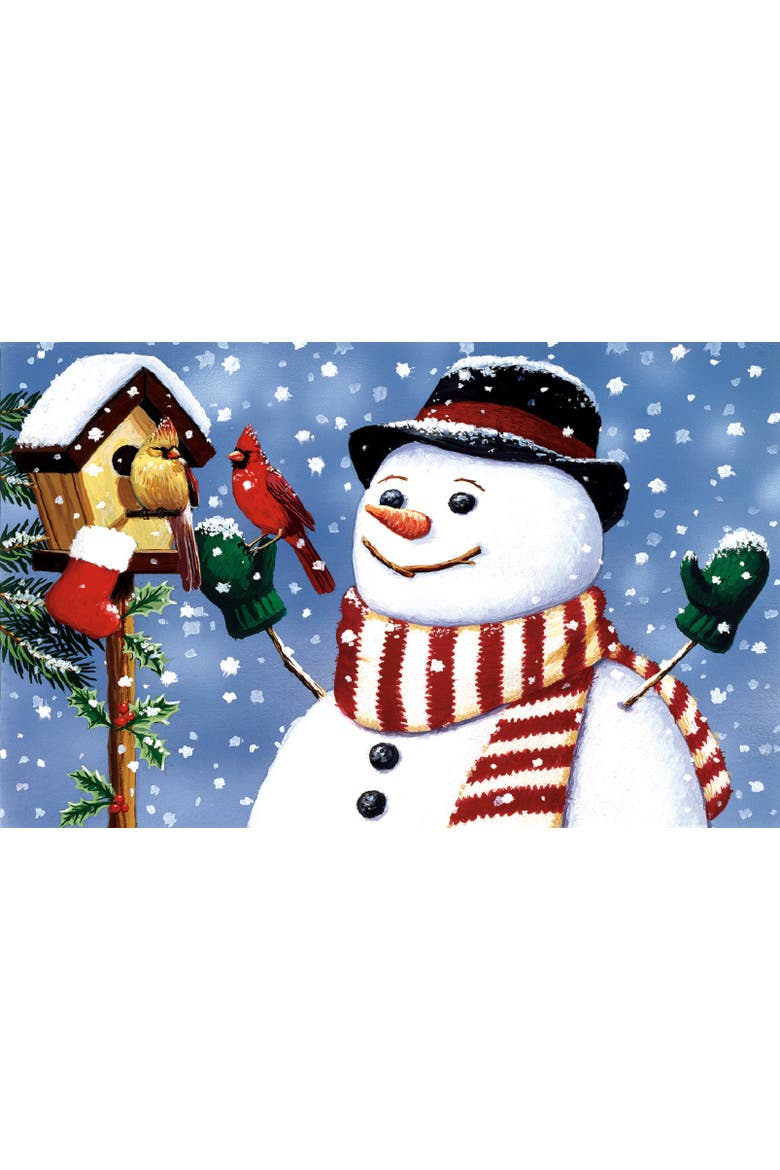 Snowman/Birdhouse 300 piece Jigsaw Puzzle for Adults, Alternate, color, Multicolor
