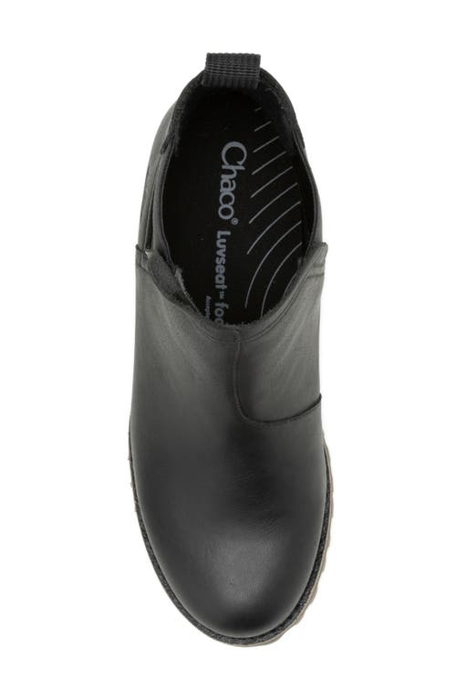 Chaco Fields Waterproof Chelsea Boot In True Black
