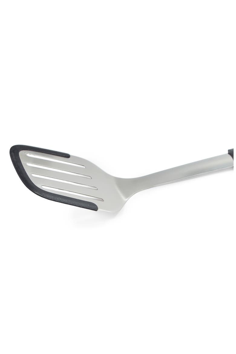 Leo Graphite 13.75-Inch Slotted Turner, Alternate, color, BLACK