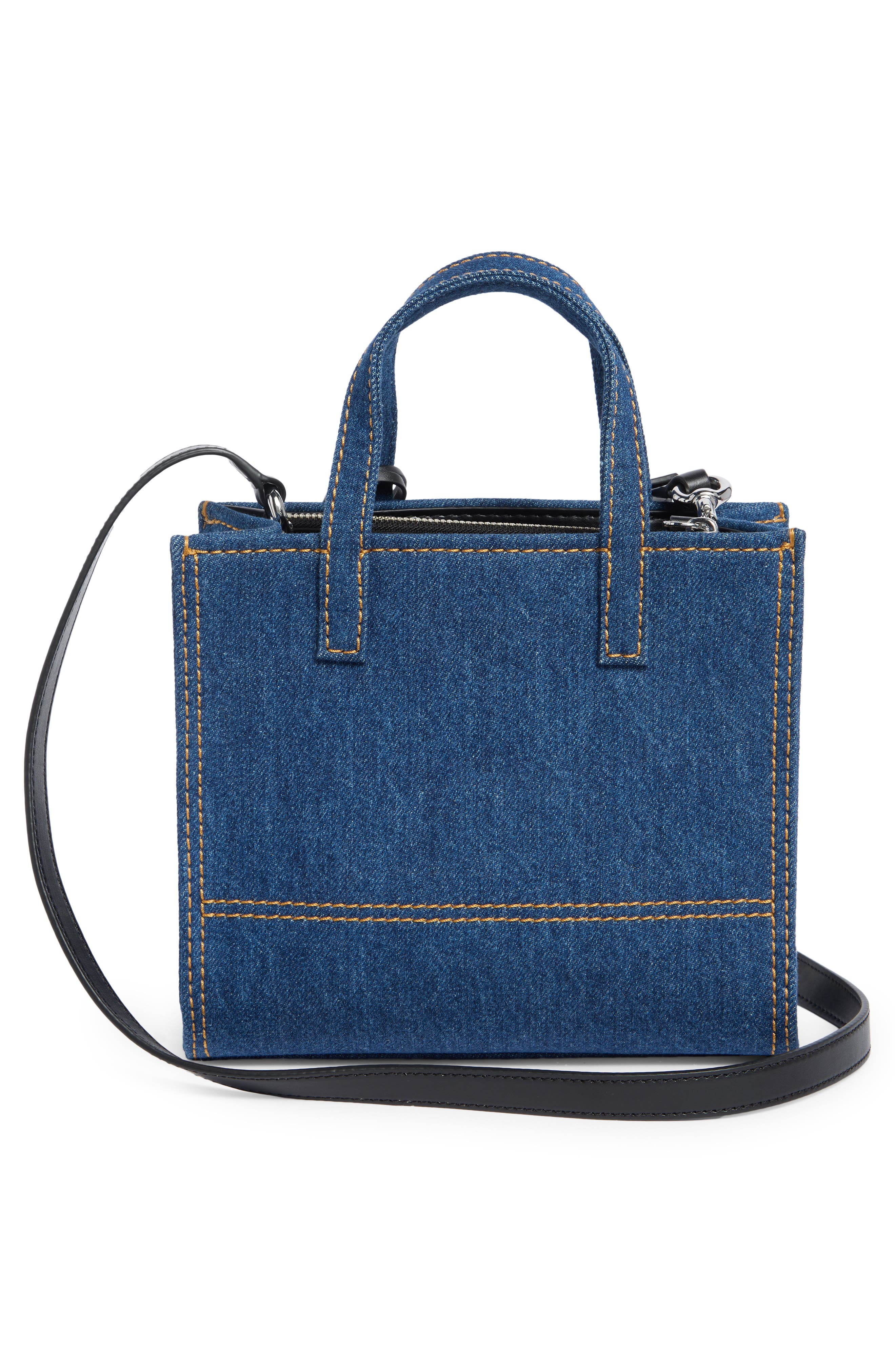 Bold Mini Denim Satchel, Alternate, color, DENIM