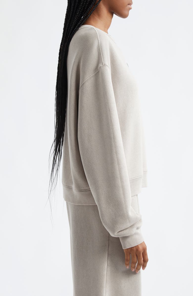 Alexander Wang Blade Logo Cotton French Terry Sweatshirt, Alternate, color, 