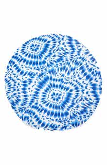 DePera Indigo Round Turkish Beach Towel
