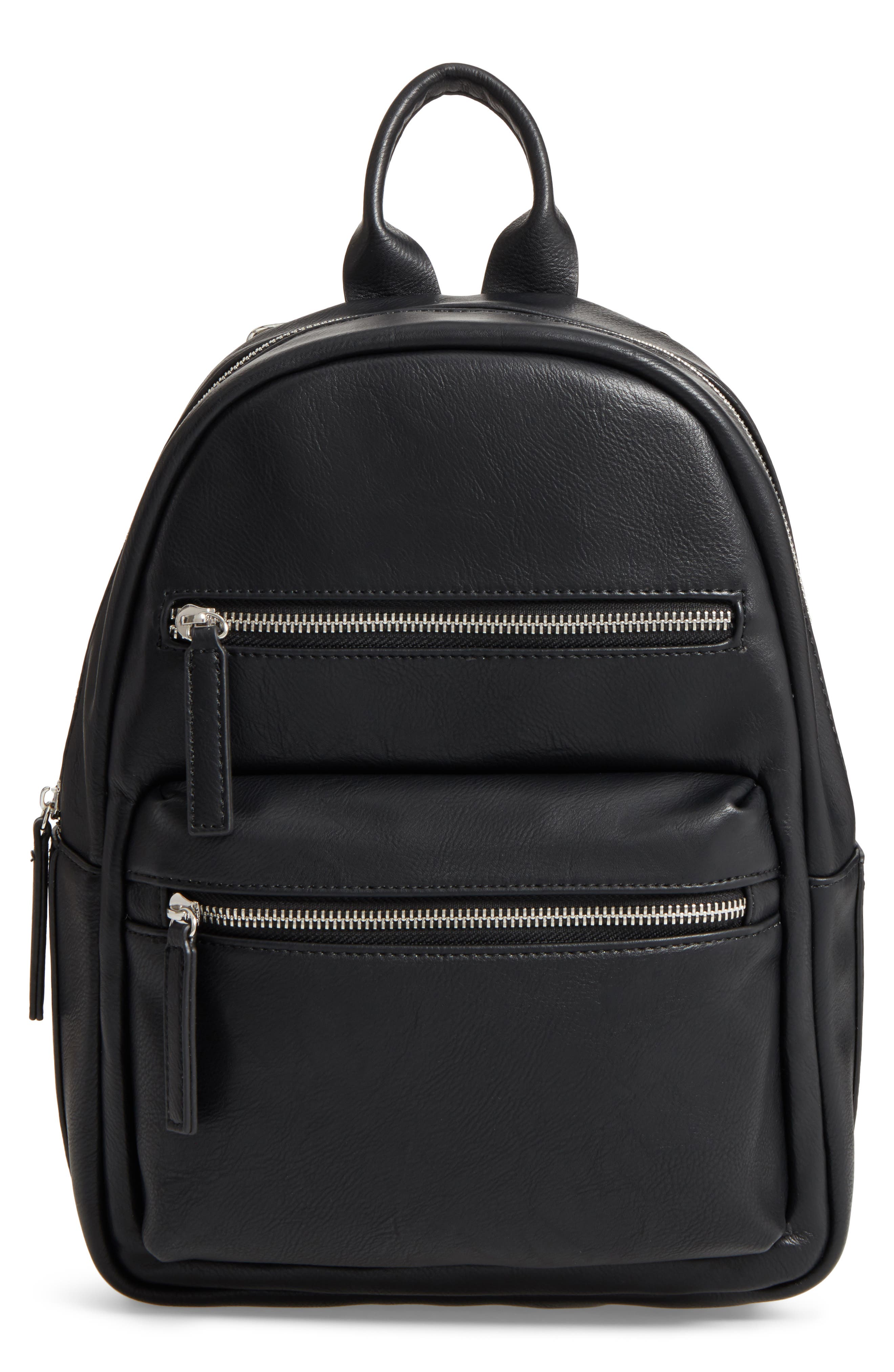 Phase 3 Faux Leather Backpack, Main, color, 