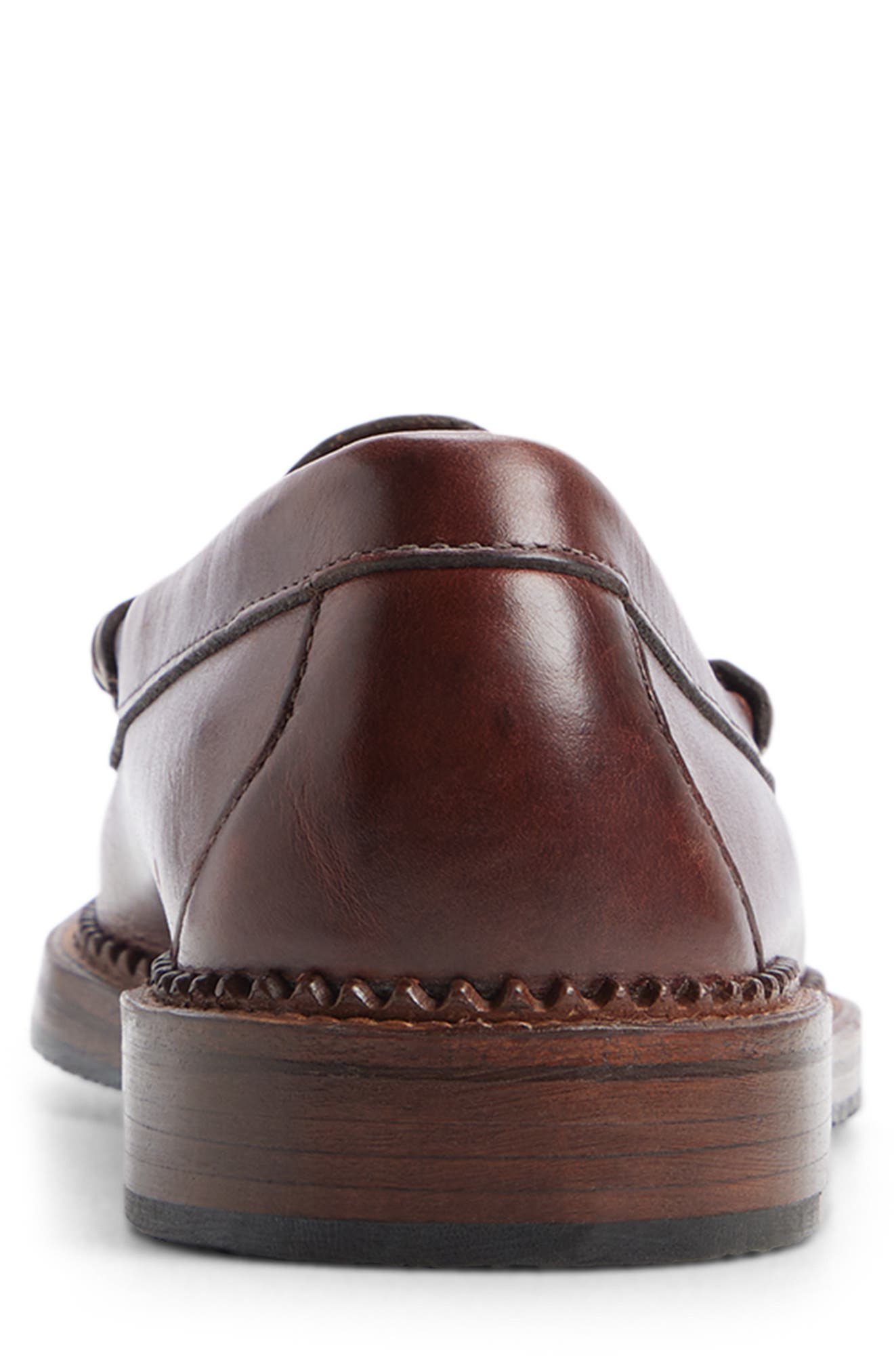 Sugarloaf Leather Penny Loafer, Alternate, color, BROWN