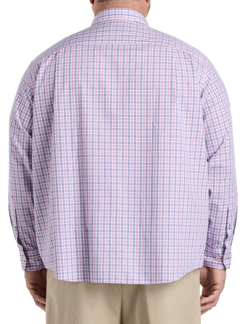 Untuckit Fit By Dxl Big & Tall Dolcetto Sport Shirt In Pink