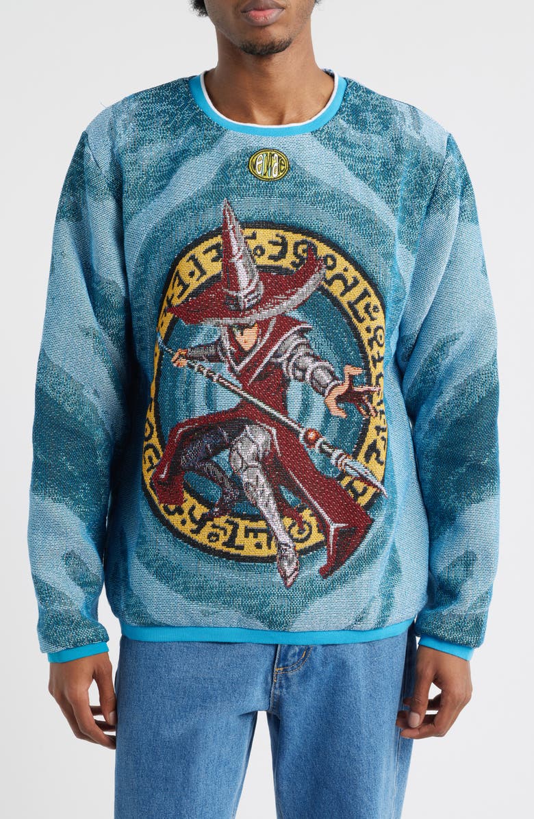 VERYRARE Wizard Jacquard Sweatshirt, Main, color, Blue