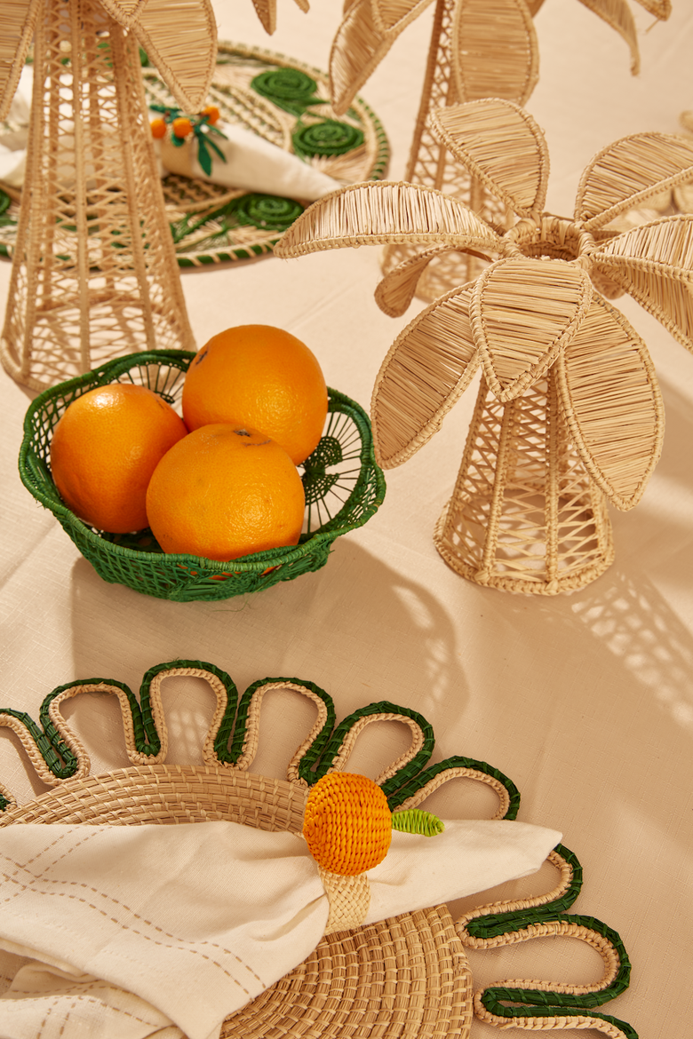 Palm Tree Candle Holder, Alternate, color, Small Natural