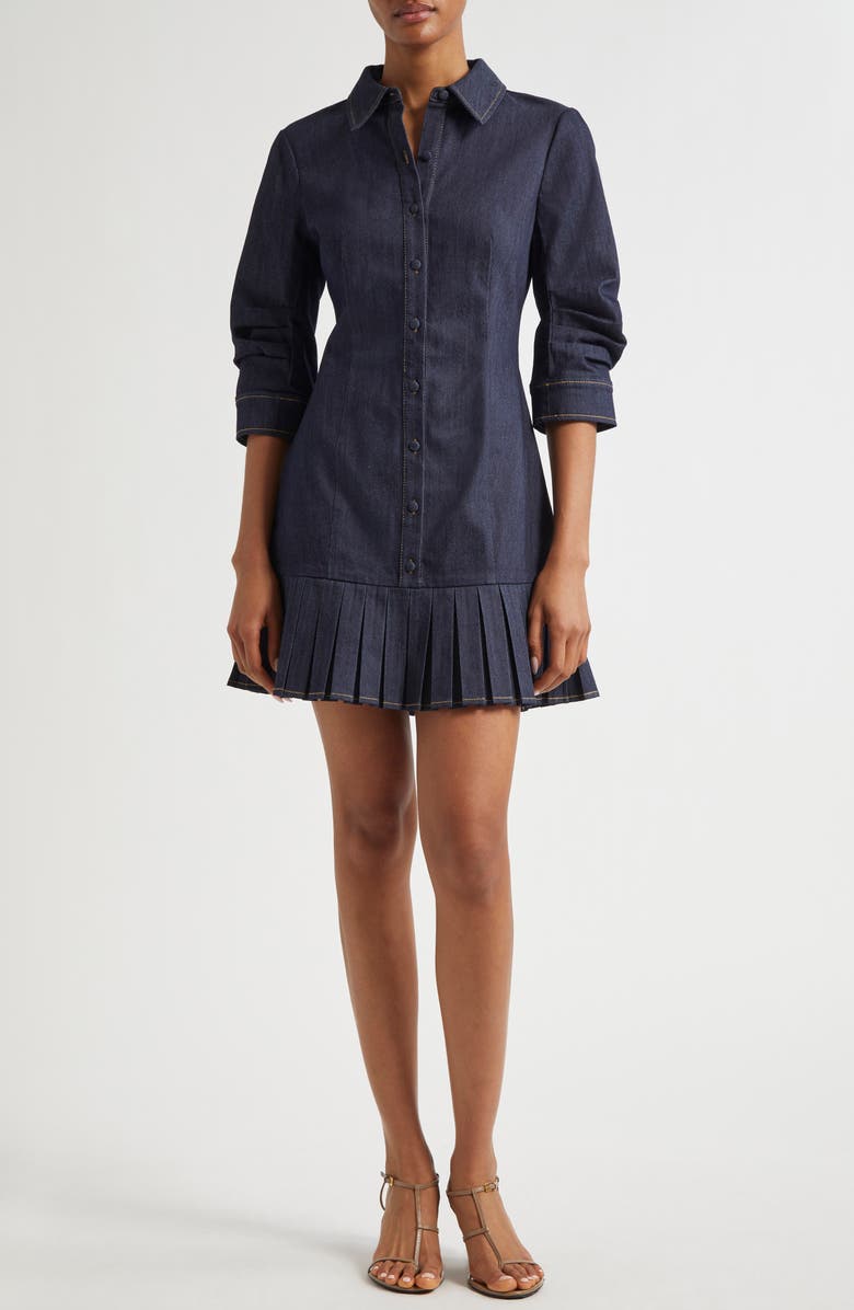 Cinq à Sept Lucilla Denim Minidress, Main, color, 