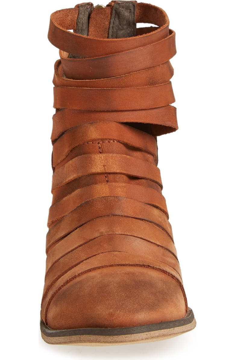Free People 'Hybrid' Strappy Leather Bootie, Alternate, color,